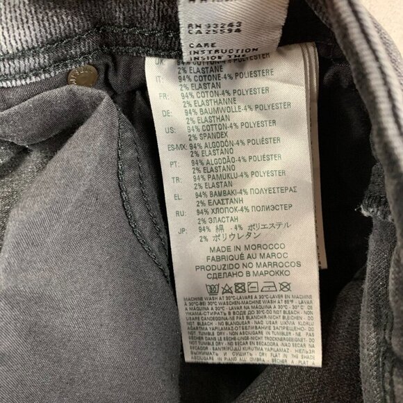 Diesel Mens Pants 32 Gray Distressed Jeans Sleenker Slim Skinny Stretch 32x32 - Picture 13 of 13